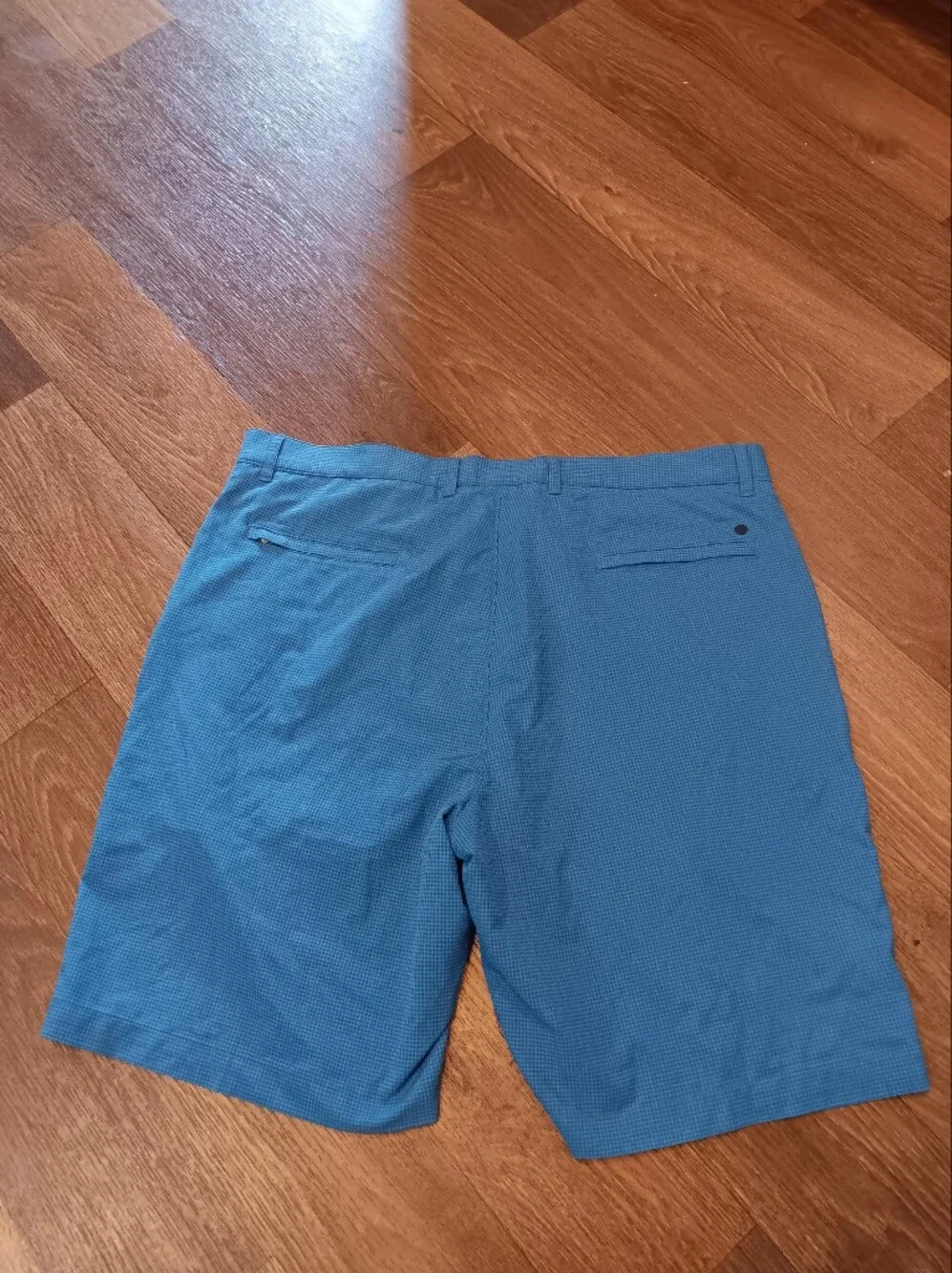 Peter Millar Blue Check Golf Shorts